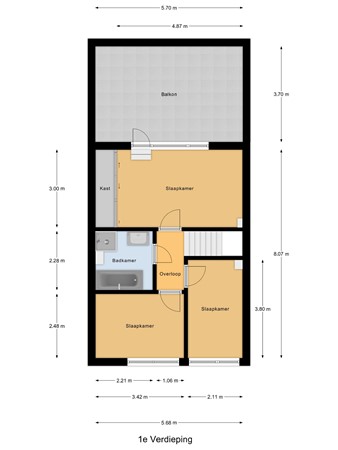 Floorplan - Riederwerf 4, 2993 XR Barendrecht