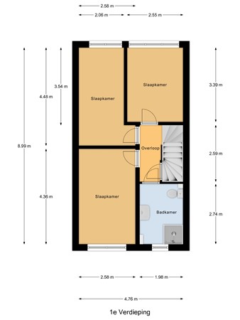 Floorplan - Binnensingel 92, 3291 TC Strijen