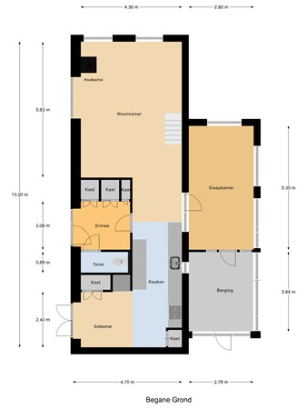 Floorplan - Schenkeldijk 63, 3295 ED 's-Gravendeel