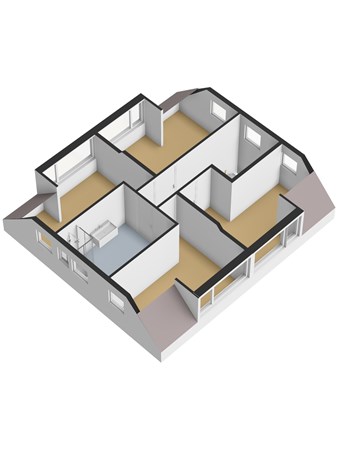 Floorplan - Nieuwestraat 75, 3291 AP Strijen