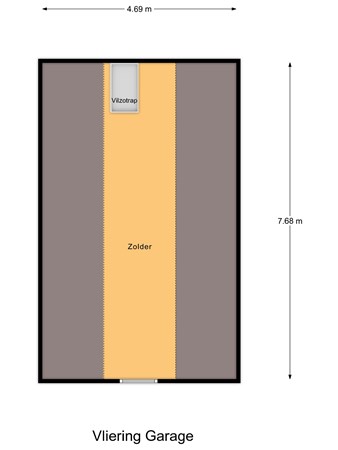 Floorplan - Nieuwestraat 75, 3291 AP Strijen