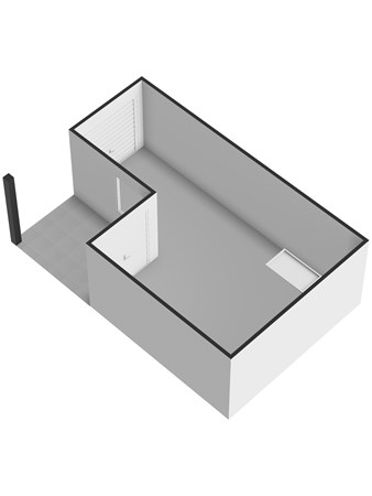 Floorplan - Nieuwestraat 75, 3291 AP Strijen