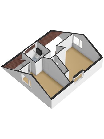 Floorplan - Boompjesstraat 42, 3291 AB Strijen