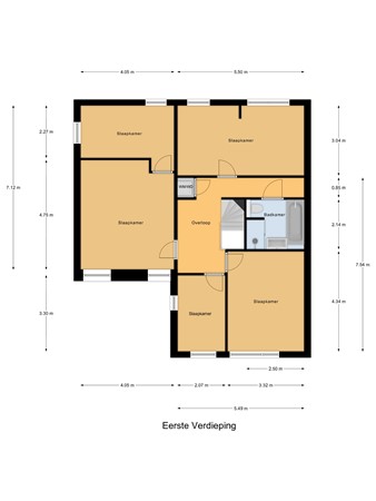 Floorplan - Dagpauwoog 34, 3295 PG 's-Gravendeel