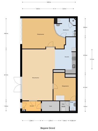 Floorplan - Jaagpad 13, 3291 EC Strijen