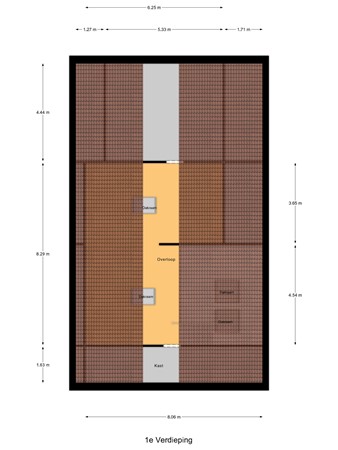 Floorplan - Jaagpad 13, 3291 EC Strijen