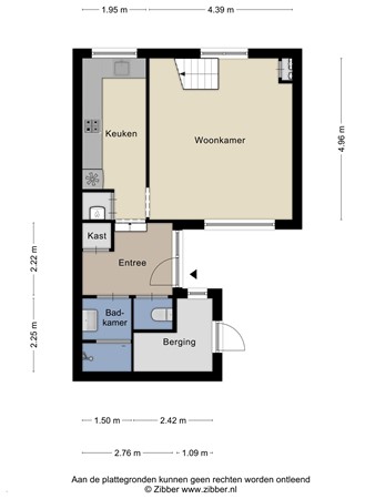 Floorplan - Strijenseweg 102, 3295 KR 's-Gravendeel