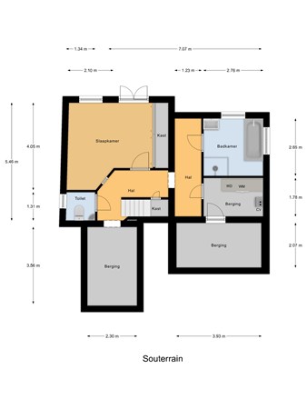 Floorplan - Kerkstraat 17, 3291 AJ Strijen