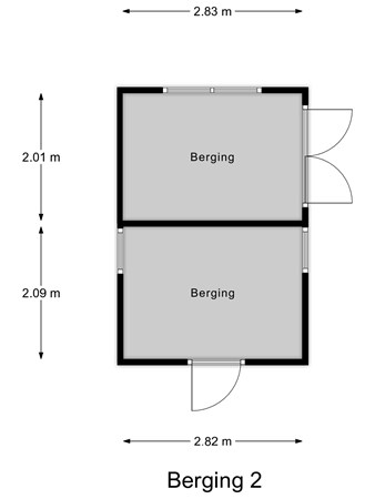 Floorplan - Kerkstraat 17, 3291 AJ Strijen