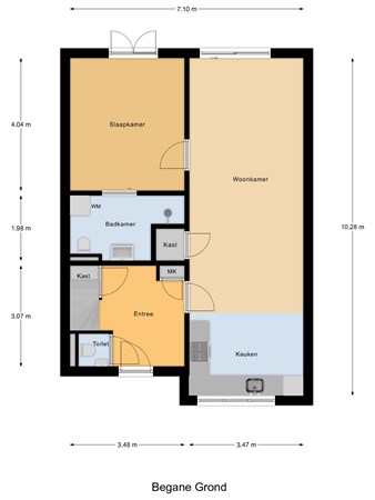 Floorplan - Binnenhaven 9, 3291 GS Strijen