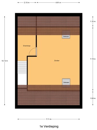 Floorplan - Binnenhaven 9, 3291 GS Strijen