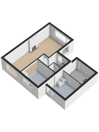 Floorplan - Noordstraat 15, 3291 TG Strijen