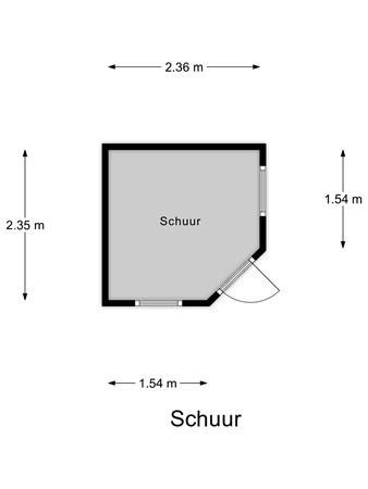 Floorplan - Noordstraat 15, 3291 TG Strijen