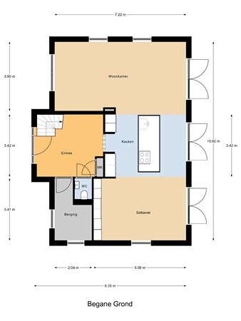 Floorplan - Piet Snoeijersstraat 30, 4651 TT Steenbergen