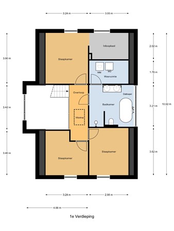 Floorplan - Piet Snoeijersstraat 30, 4651 TT Steenbergen