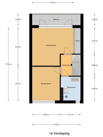 Floorplan - Kreekstraat 9, 3295 GG 's-Gravendeel