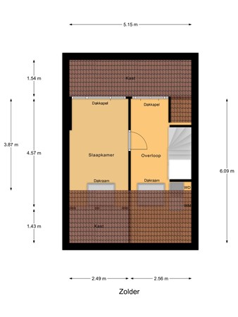 Floorplan - Kreekstraat 9, 3295 GG 's-Gravendeel