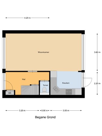 Floorplan - Leeuwerikstraat 18, 3291 XJ Strijen