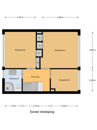 Floorplan - Leeuwerikstraat 18, 3291 XJ Strijen