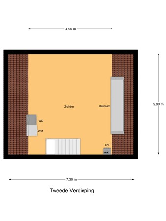 Floorplan - Leeuwerikstraat 18, 3291 XJ Strijen