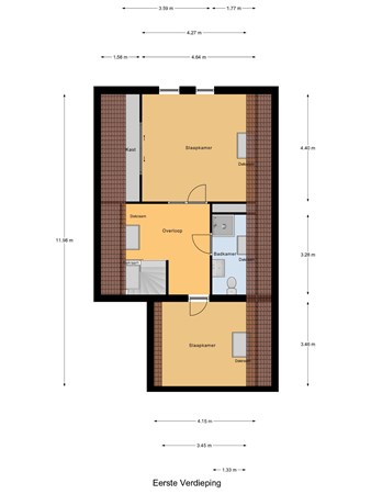 Floorplan - Dorpsstraat 65, 3299 BB Maasdam