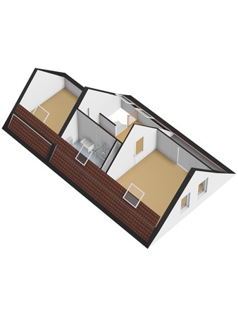 Floorplan - Dorpsstraat 65, 3299 BB Maasdam