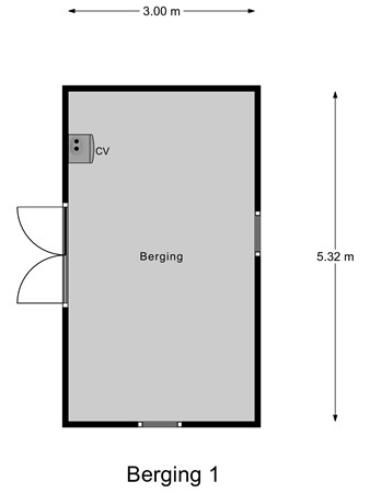 Floorplan - Dorpsstraat 65, 3299 BB Maasdam