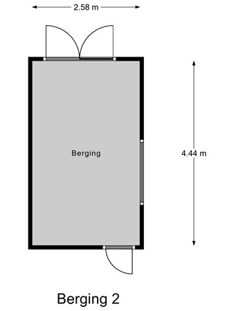 Floorplan - Dorpsstraat 65, 3299 BB Maasdam