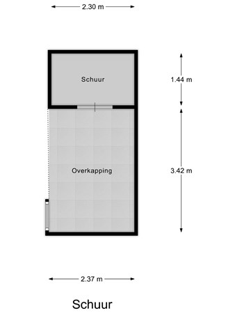 Floorplan - Tulpstraat 13, 3295 SX 's-Gravendeel