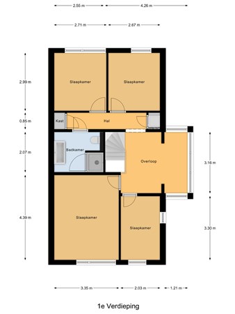 Floorplan - Atalanta 74, 3295 PD 's-Gravendeel