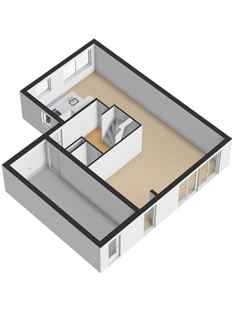 Floorplan - Atalanta 74, 3295 PD 's-Gravendeel