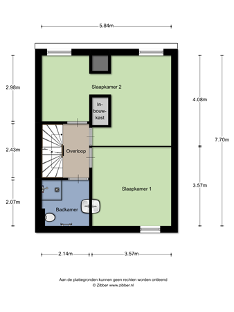 Floorplan - Vliet 27, 3299 XK Maasdam