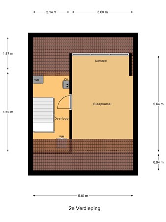 Floorplan - Vliet 27, 3299 XK Maasdam