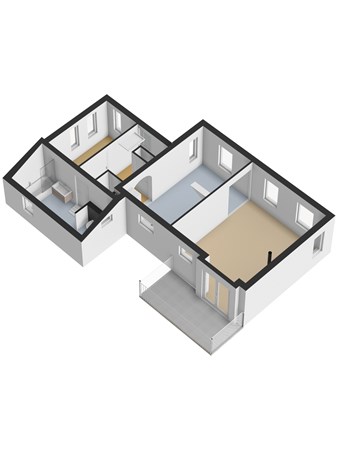 Floorplan - Middelsluissedijk OZ 82, 3281 LE Numansdorp