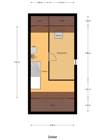 Floorplan - Oranjestraat 64, 3295 AT 's-Gravendeel