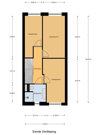 Floorplan - Oranjestraat 64, 3295 AT 's-Gravendeel