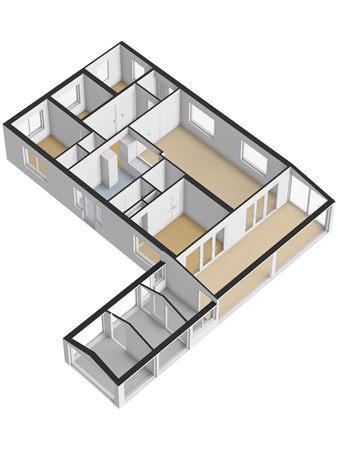 Floorplan - de Ruyterstraat 11, 3274 LJ Heinenoord