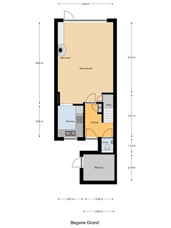 Floorplan - P. De Jongstelaan 17, 3291 TS Strijen
