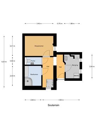 Floorplan - Schenkeldijk 72A, 3295 EH 's-Gravendeel