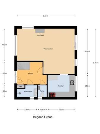 Floorplan - Stougjesdijk 267, 3261 KV Oud-Beijerland