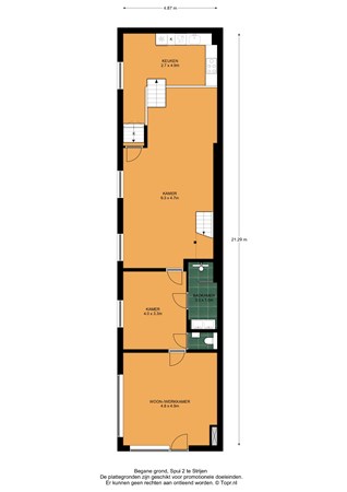 Floorplan - Spui 2, 3291 EV Strijen
