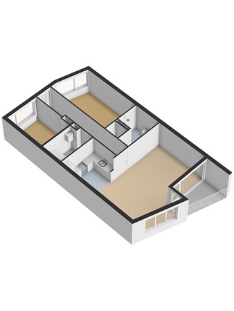 Floorplan - Wilhelminaplein 25, 3262 SW Oud-Beijerland