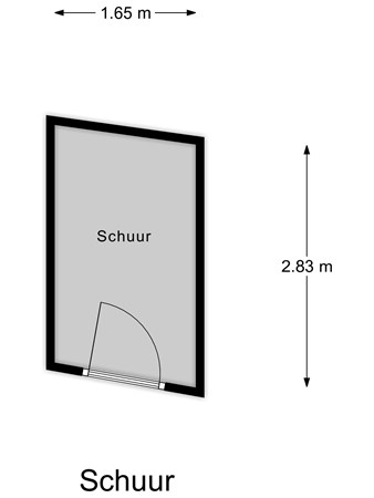 Floorplan - Wilhelminaplein 25, 3262 SW Oud-Beijerland