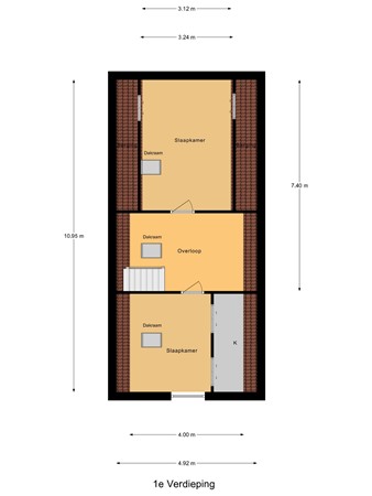 Floorplan - Oud Bonaventurasedijk 44, 3291 CL Strijen