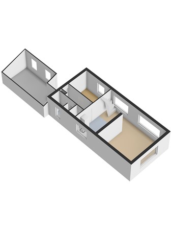Floorplan - Oud Bonaventurasedijk 44, 3291 CL Strijen