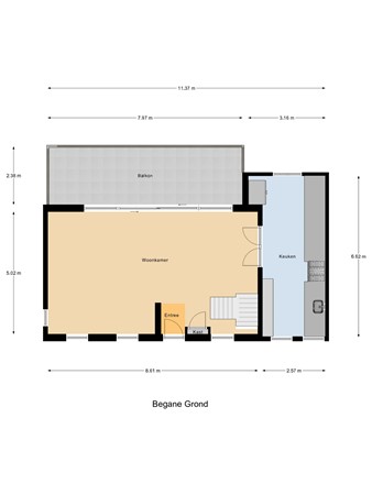 Floorplan - Oud-Cromstrijensedijk OZ 6, 3286 BP Klaaswaal