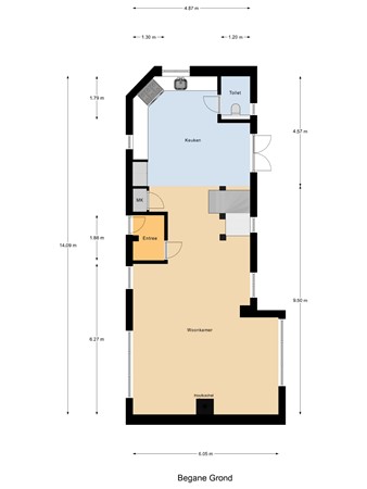 Floorplan - Weelsedijk 52, 3291 LS Strijen