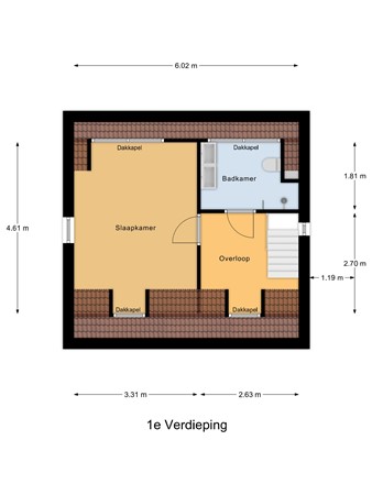 Floorplan - Koninginneweg 2, 3284 KJ Zuid-Beijerland