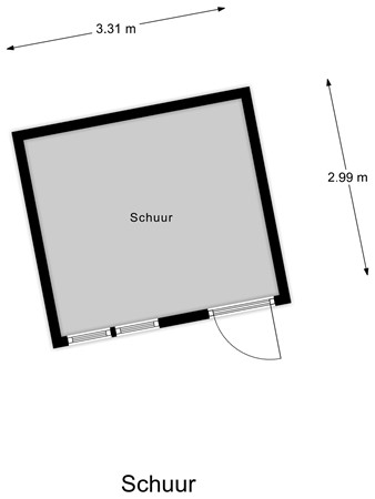 Floorplan - Koninginneweg 2, 3284 KJ Zuid-Beijerland