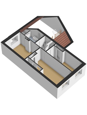 Floorplan - 't Hoogt 37, 3291 GB Strijen